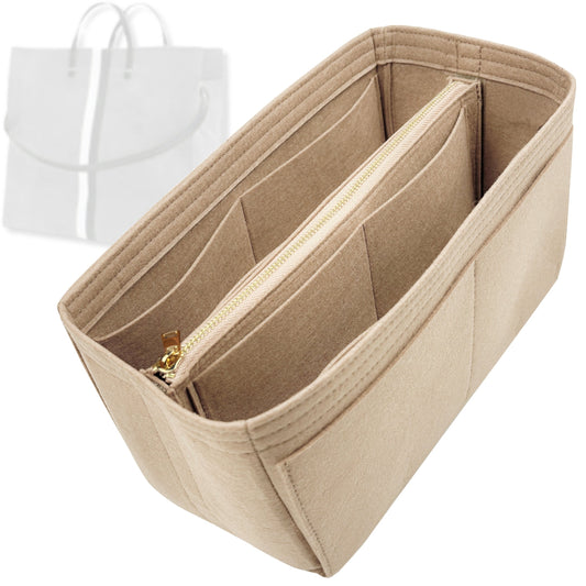 Bag Insert for (Clare V., Simple Tote) Organizer Tote Purse Organiser Liner Shaper [Premium Felt Material]