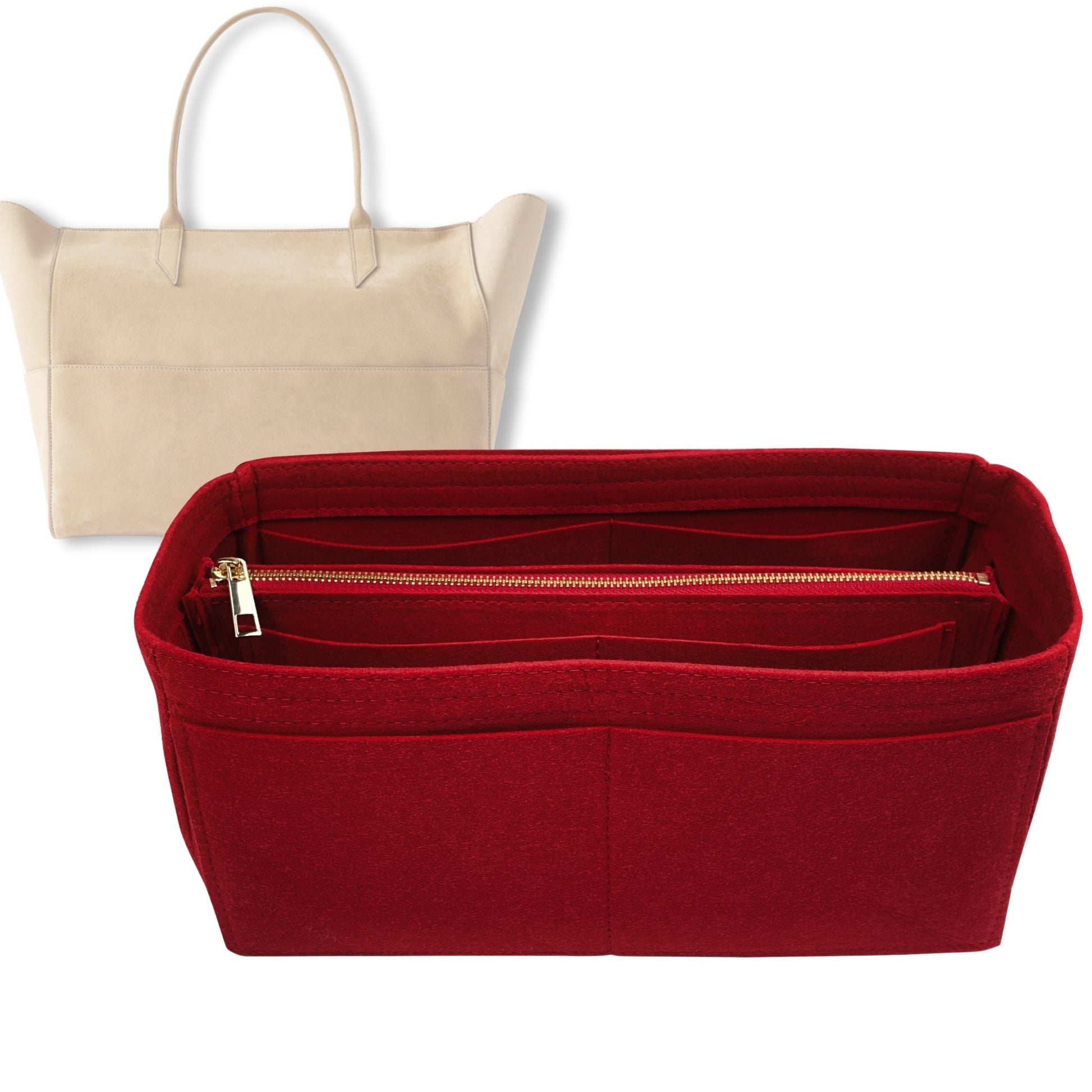 Bag Insert for (Metier, Incognito Small Cabas) Organizer Tote Purse Organiser Liner Shaper [Premium Felt Material]