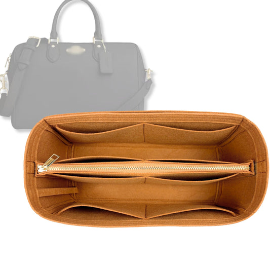 Bag Insert for (Coach, Rowan Regular Satchel) Organizer Tote Purse Organiser Liner Shaper [Premium Felt Material]