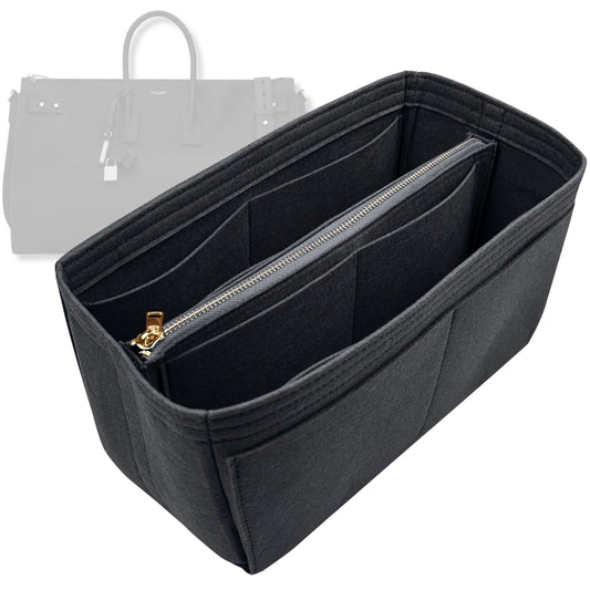 Bag Insert for (Saint Laurent (YSL), sac de jour 48h duffle bag) Organizer Tote Purse Organiser Liner Shaper [Premium Felt Material]