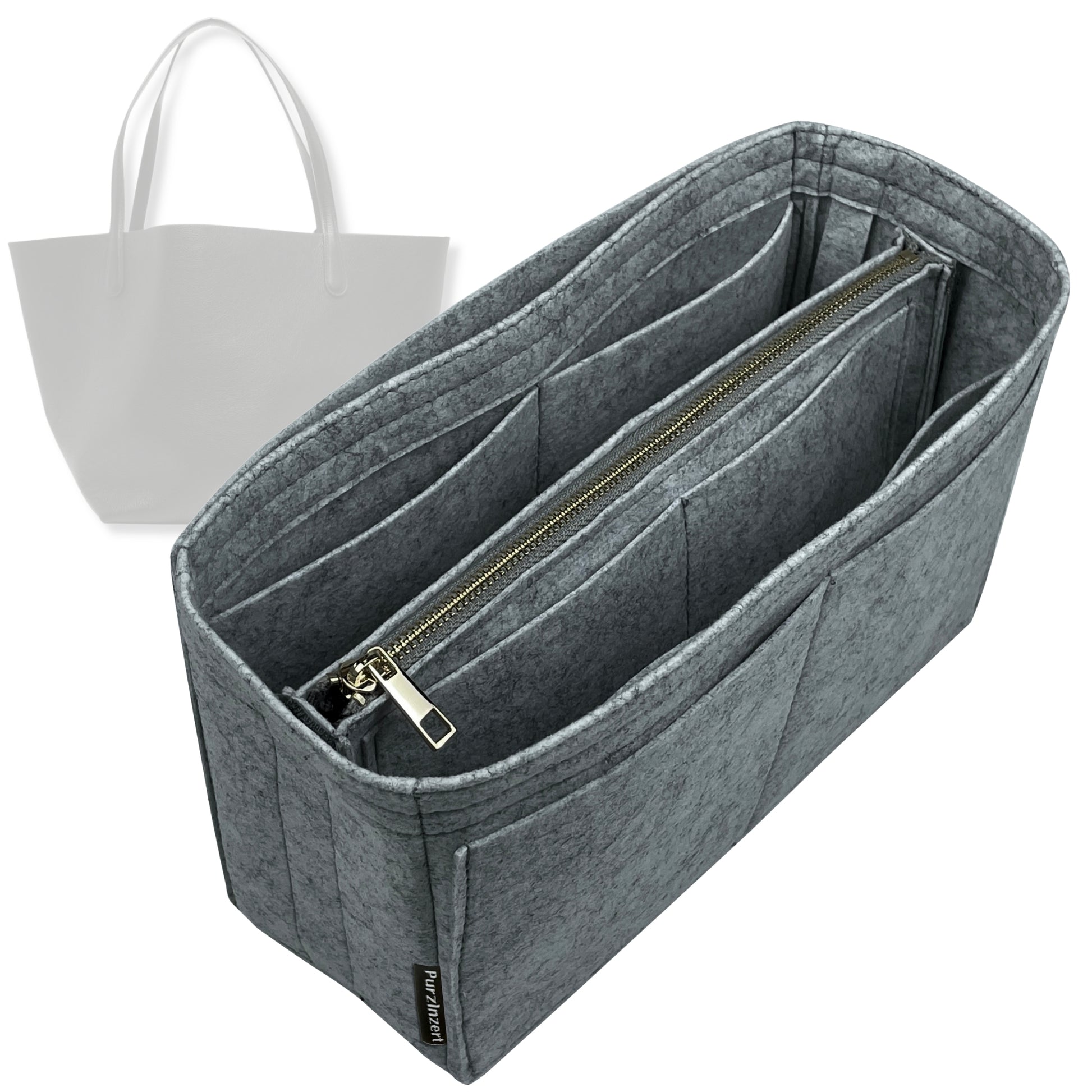 Bag Insert for (Mansur Gavriel, Everyday Soft Tote Bag) Organizer Tote Purse Organiser Liner Shaper [Premium Felt Material]