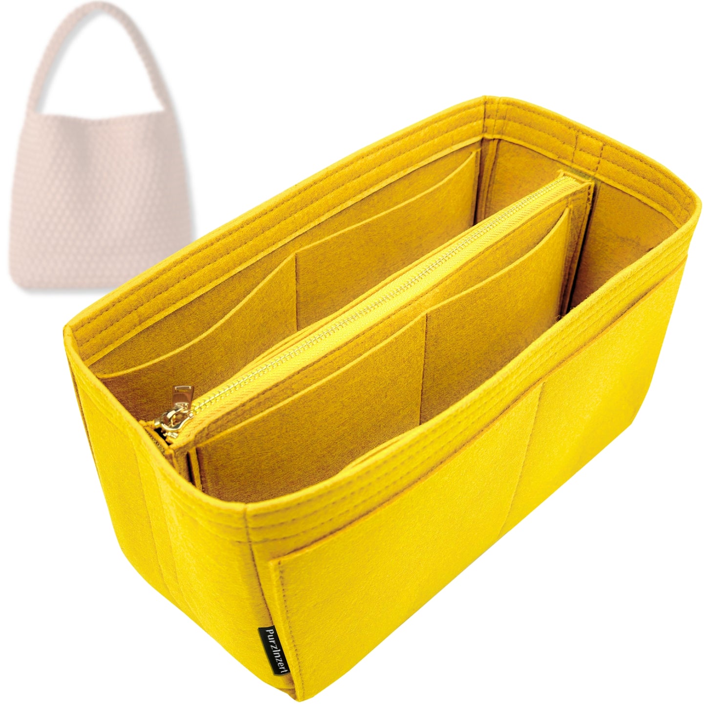 Bag Insert for (Naghedi, Nomad Large Hobo) Organizer Tote Purse Organiser Liner Shaper [Premium Felt Material]