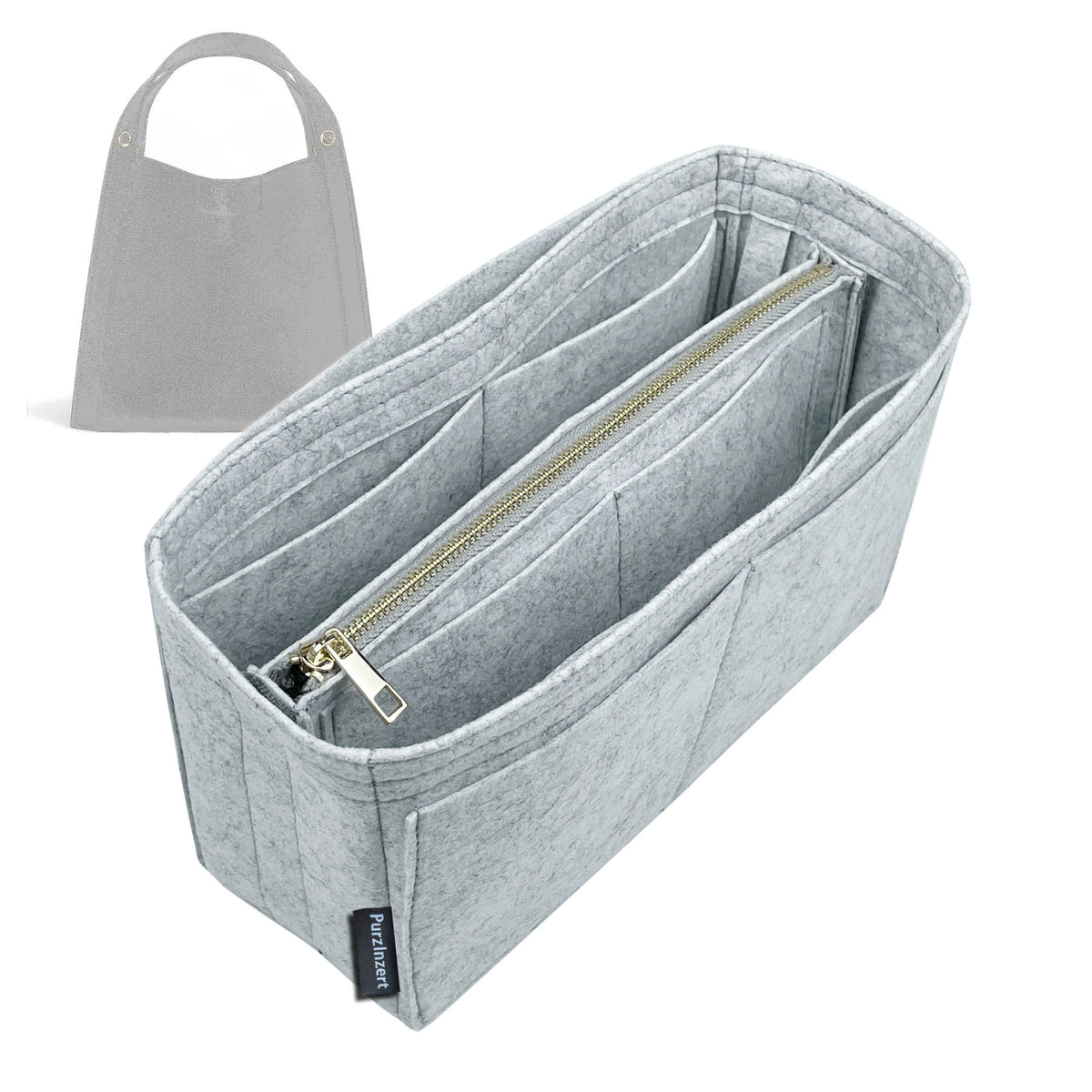 Bag Insert for (Celine, Small CUBE BAG) Organizer Tote Purse Organiser Liner Shaper [Premium Felt Material]