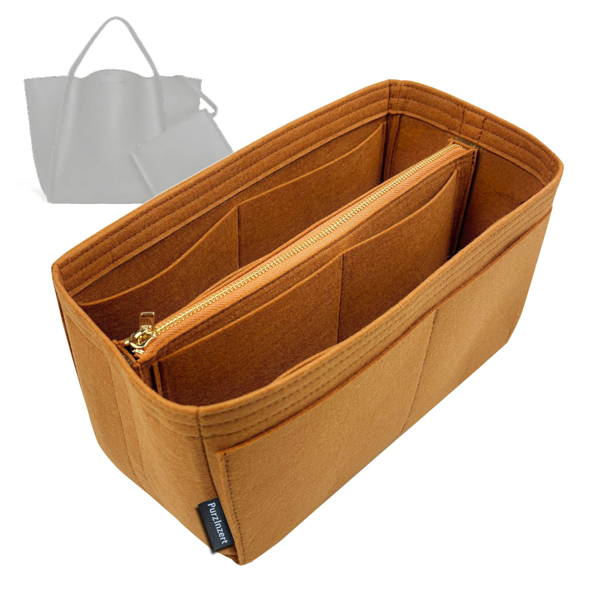 Bag Insert for (Celine, Medium CUBE BAG) Organizer Tote Purse Organiser Liner Shaper [Premium Felt Material]