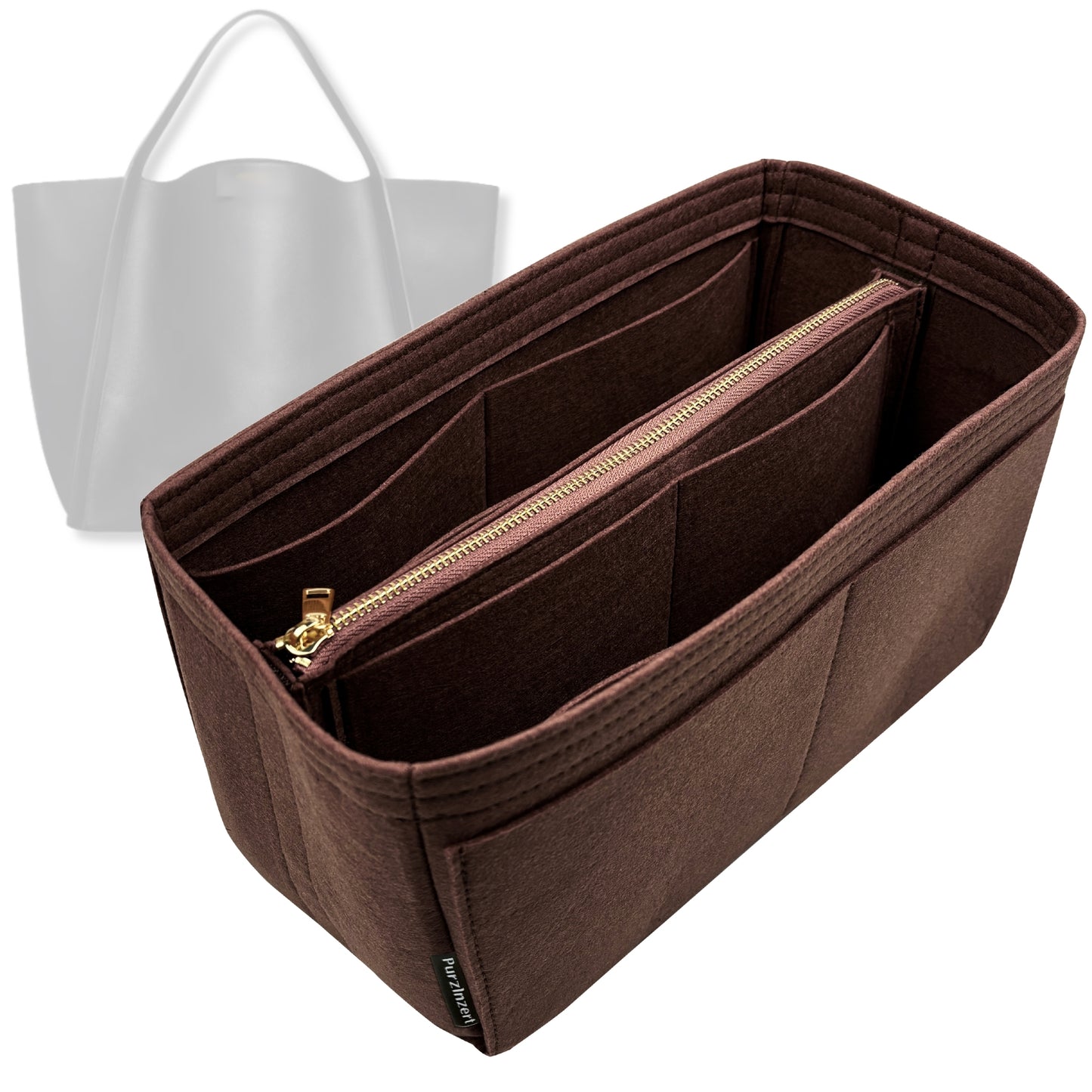 Bag Insert for (Celine, Medium CUBE BAG) Organizer Tote Purse Organiser Liner Shaper [Premium Felt Material]