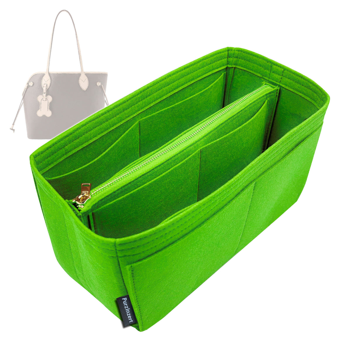 Bag Insert for (LV, Neverwoof) Organizer Tote Purse Organiser Liner Shaper [Premium Felt Material]