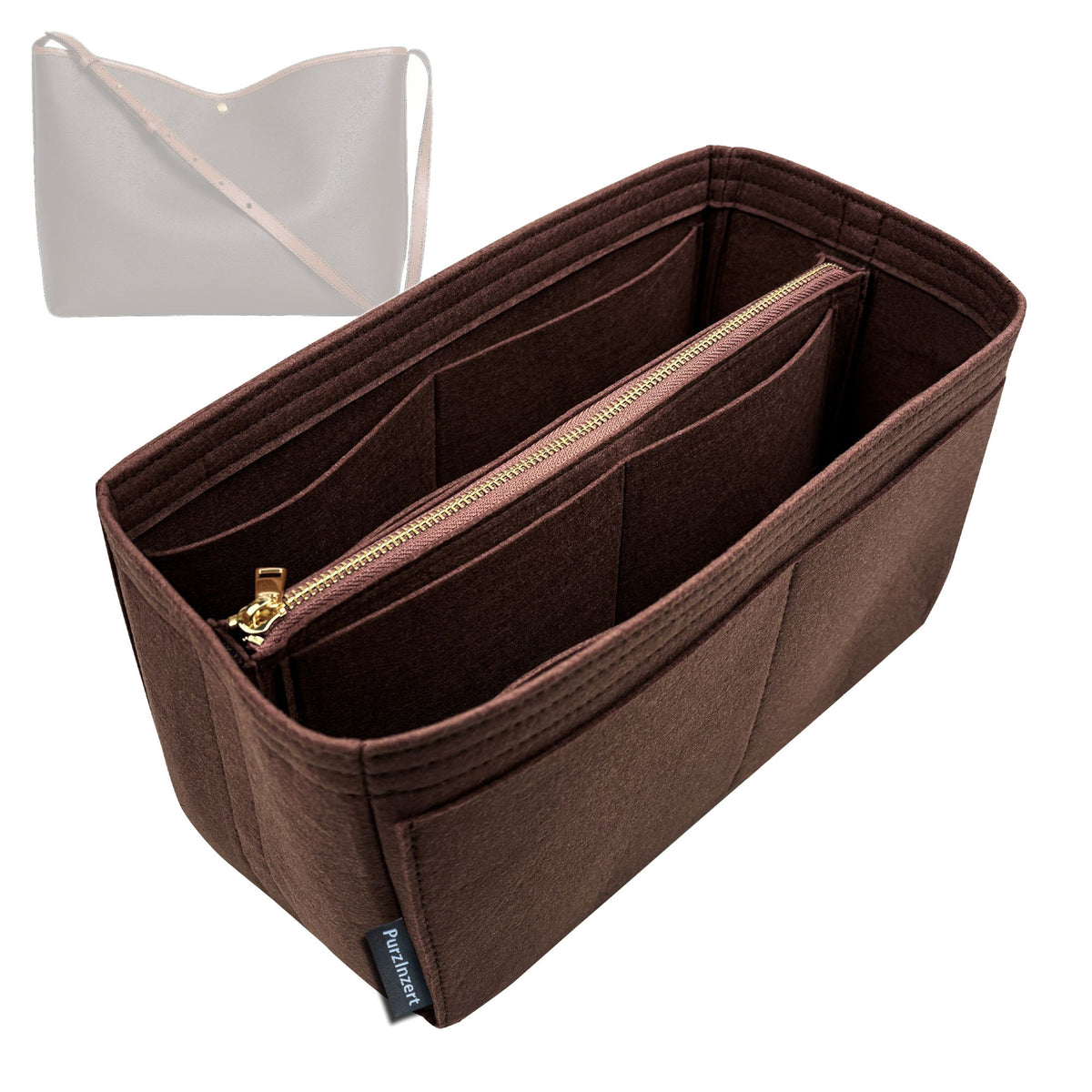 Bag Insert for (Celine, SOFT SHOPPER BAG) Organizer Tote Purse Organiser Liner Shaper [Premium Felt Material]