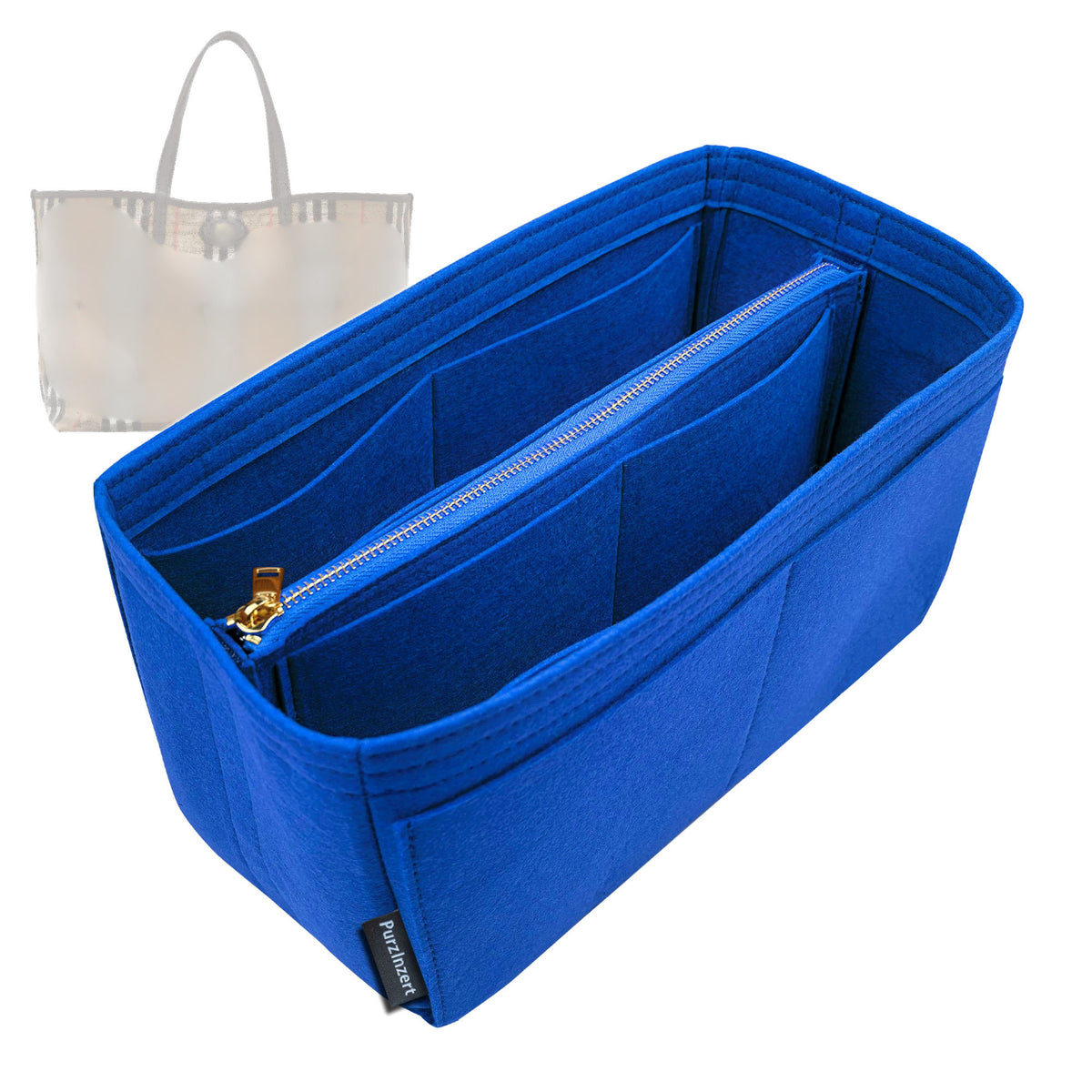 Bag Insert for (Burberry, Medium Highlands Tote) Organizer Tote Purse Organiser Liner Shaper [Premium Felt Material]