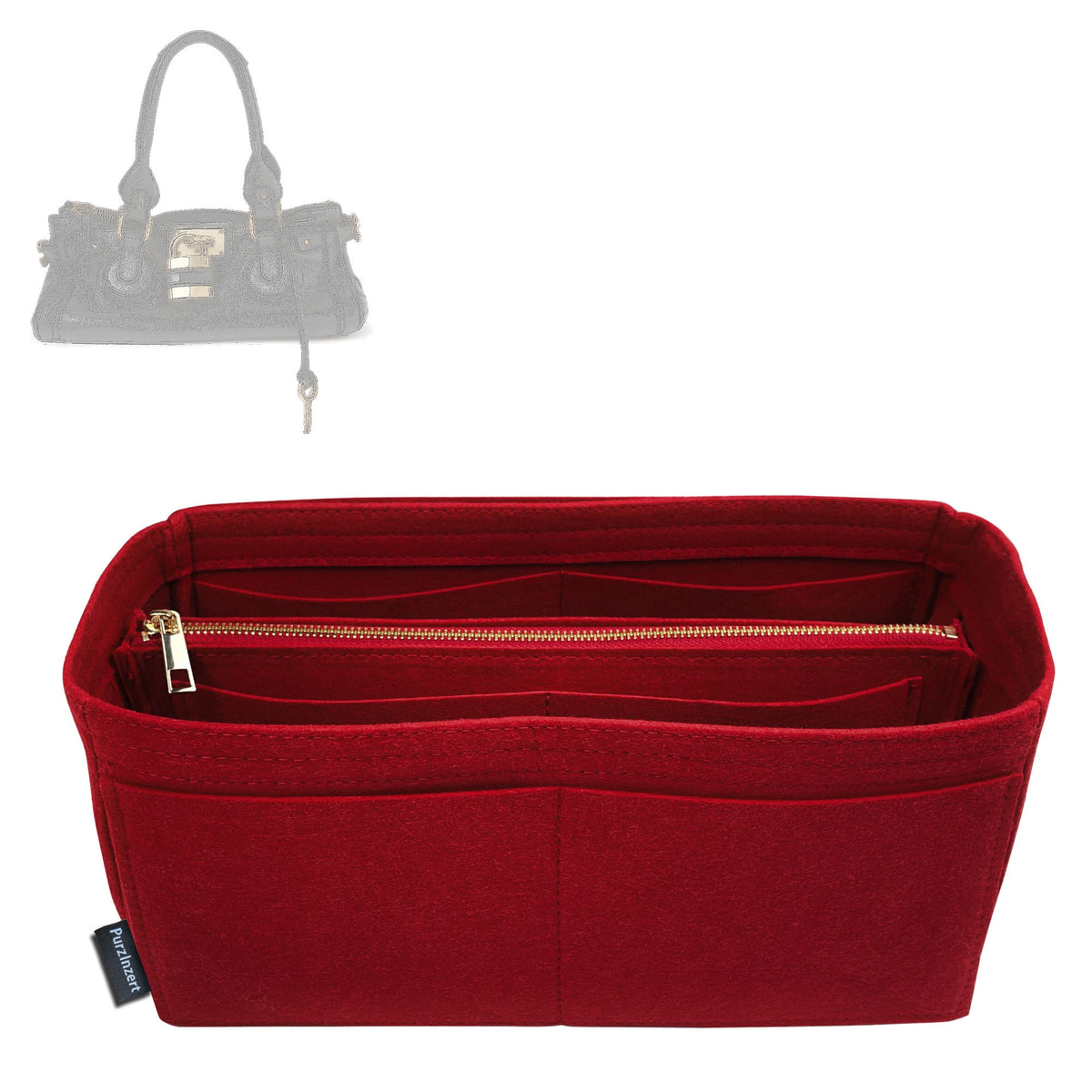 Bag Insert for (Chloe, Paddington bag) Organizer Tote Purse Organiser Liner Shaper [Premium Felt Material]