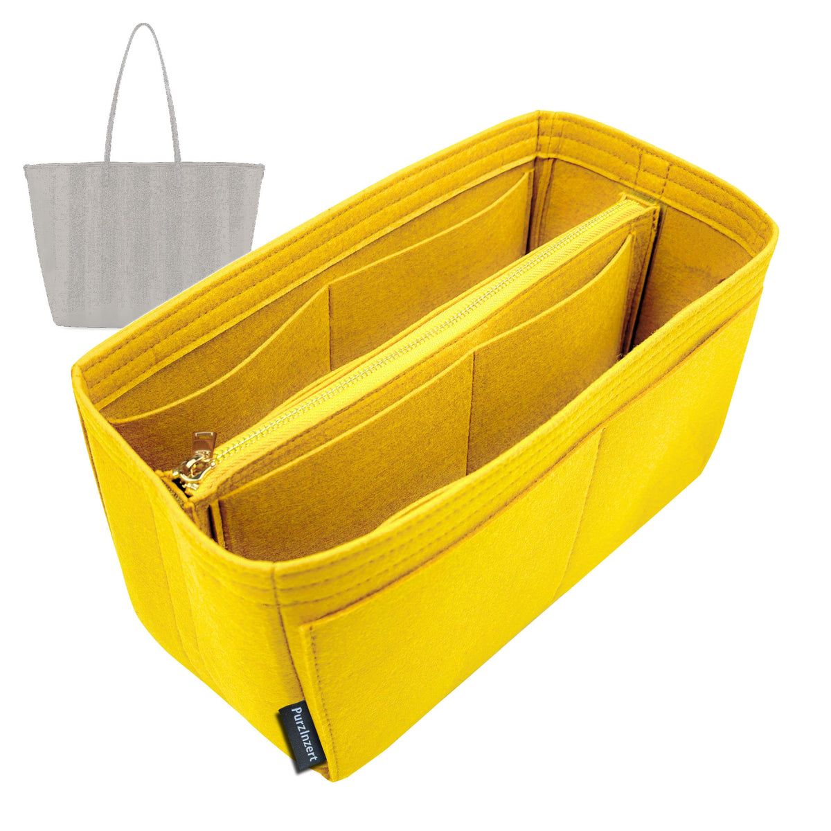 Bag Insert for (Fendi, Large Roll) Organizer Tote Purse Organiser Liner Shaper [Premium Felt Material]