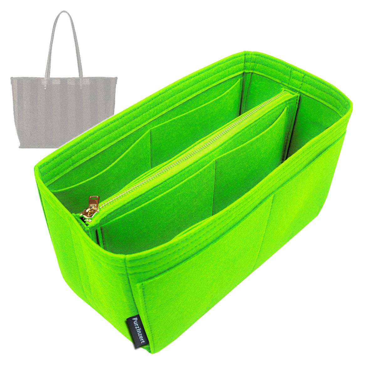 Bag Insert for (Fendi, Medium Roll 35cm) Organizer Tote Purse Organiser Liner Shaper [Premium Felt Material]