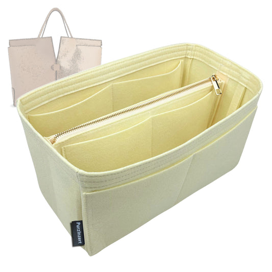 Bag Insert for (Tod's, Di Bag Folio in Leather Medium) Organizer Tote Purse Organiser Liner Shaper [Premium Felt Material]