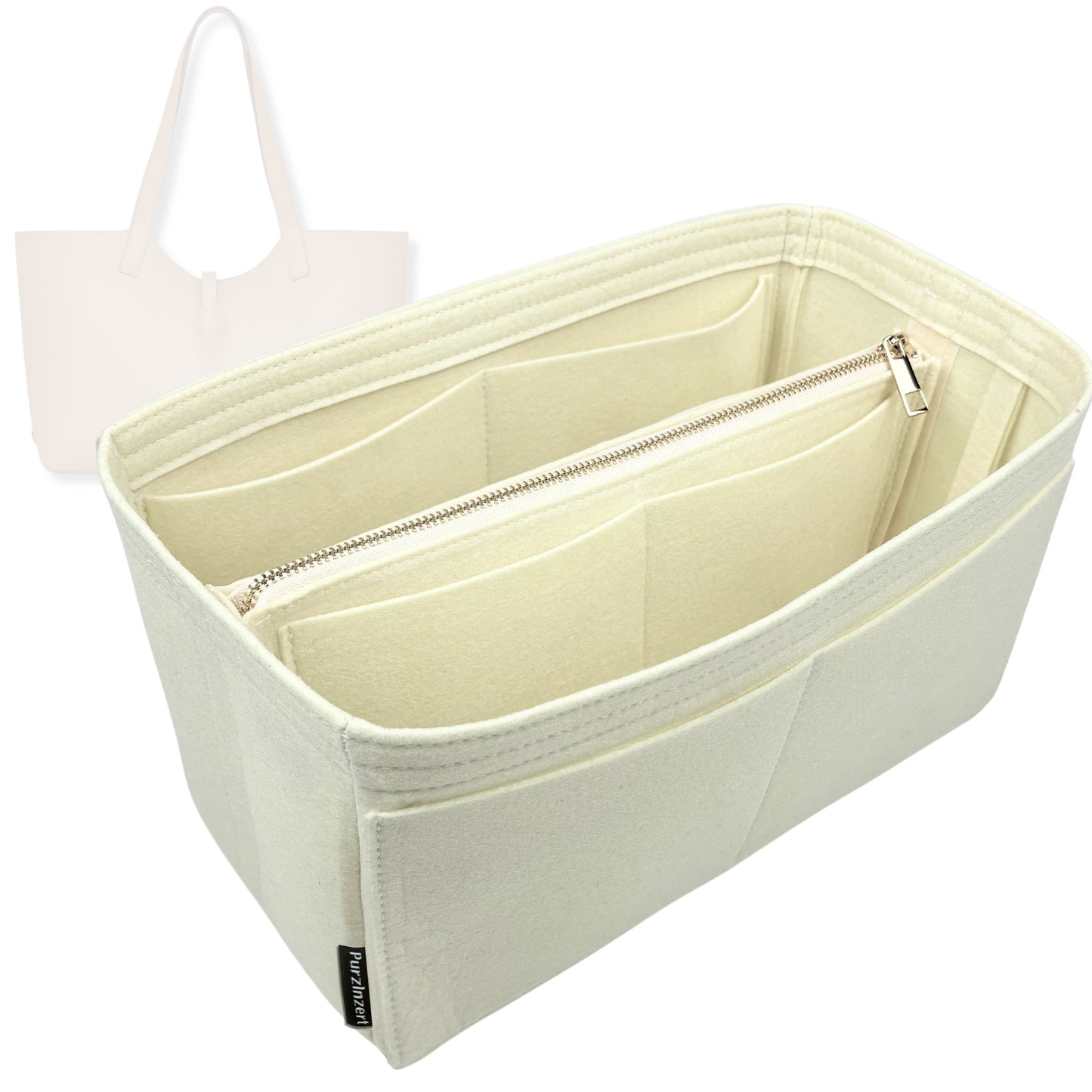 Bag Insert for (Strathberry, Kite Tote) Organizer Tote Purse Organiser Liner Shaper [Premium Felt Material]