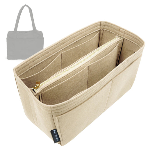 Bag Insert for (Baggu, Small Cloud Carry-On) Organizer Tote Purse Organiser Liner Shaper [Premium Felt Material]