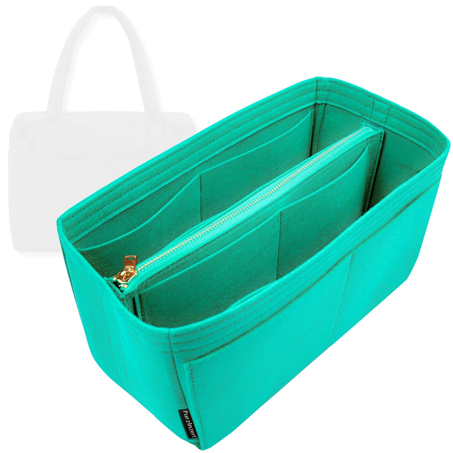 Bag Insert for (Baggu, Large Cloud Carry-On) Organizer Tote Purse Organiser Liner Shaper [Premium Felt Material]