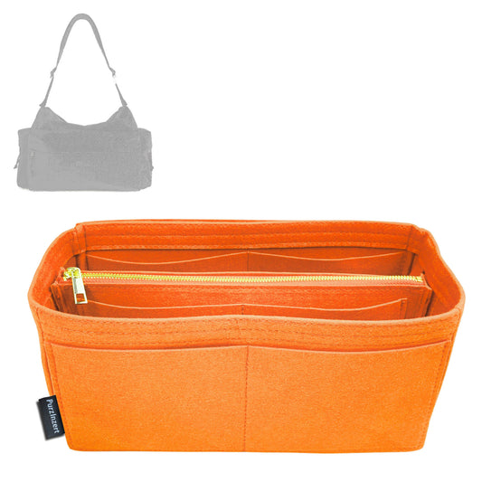 Bag Insert for (Balenciaga, Men Explorer Multipocket Weekender Medium) Organizer Tote Purse Organiser Liner Shaper [Premium Felt Material]