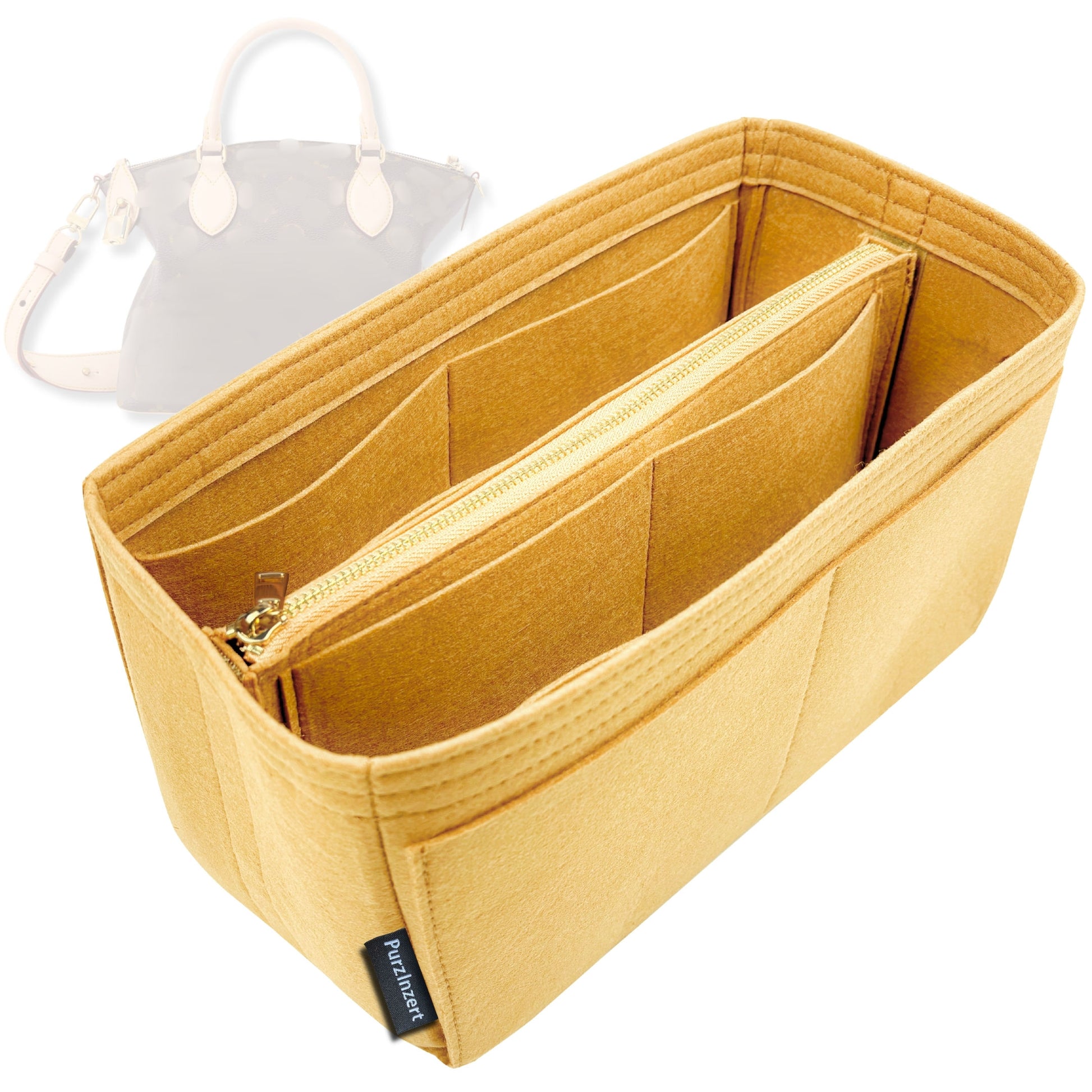 Bag Insert for (LV, Neo Lockit PM) Organizer Tote Purse Organiser Liner Shaper [Premium Felt Material]
