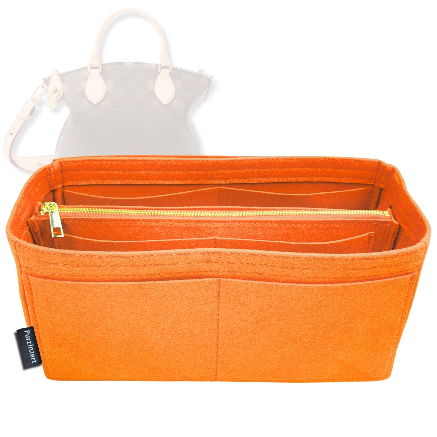 Bag Insert for (LV, Neo Lockit MM) Organizer Tote Purse Organiser Liner Shaper [Premium Felt Material]
