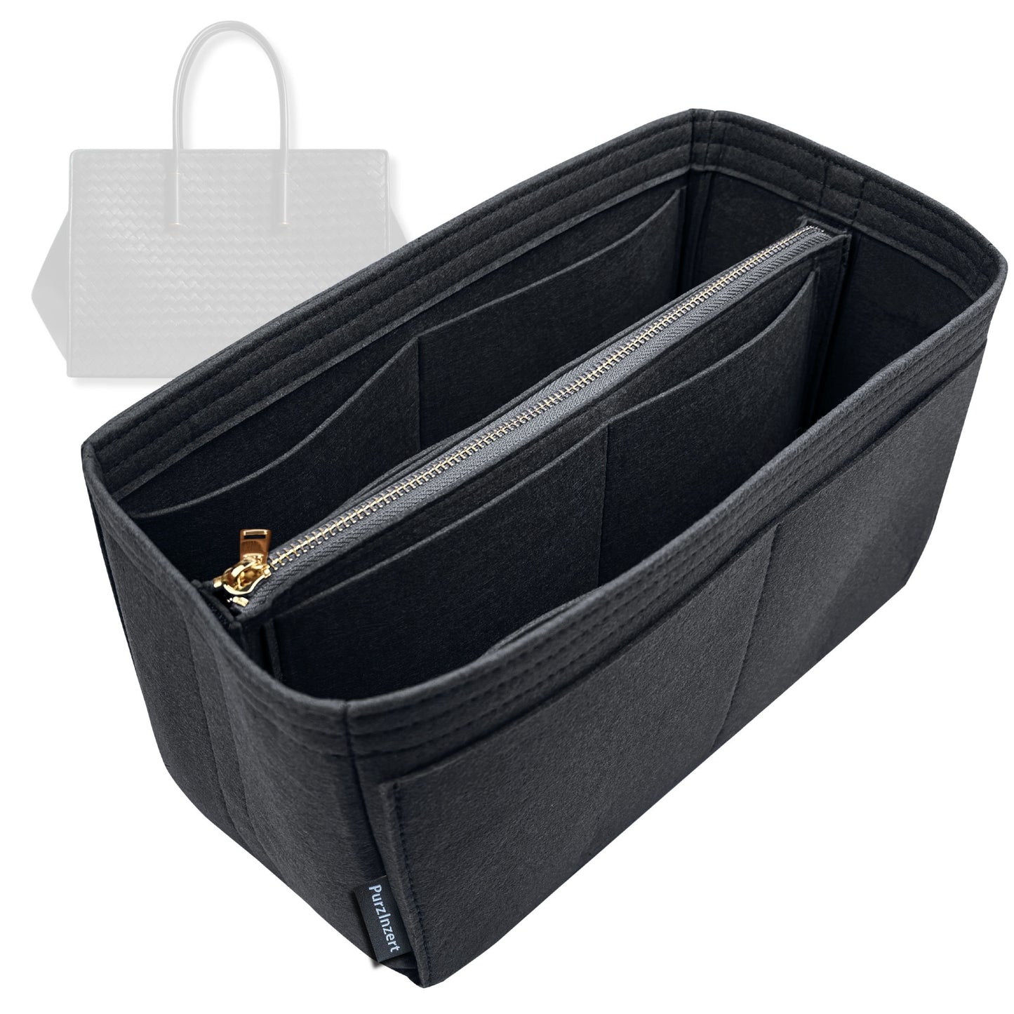 Bag Insert for (Bottega Veneta, Barbara Tote) Organizer Tote Purse Organiser Liner Shaper [Premium Felt Material]