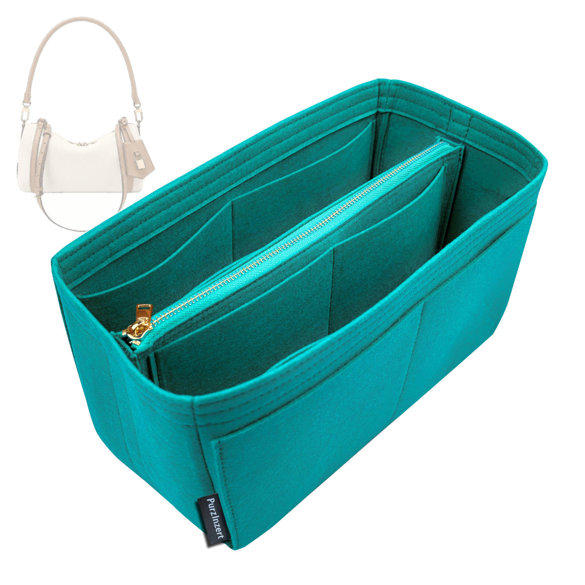 Bag Insert for (LV, Express PM) Organizer Tote Purse Organiser Liner Shaper [Premium Felt Material]