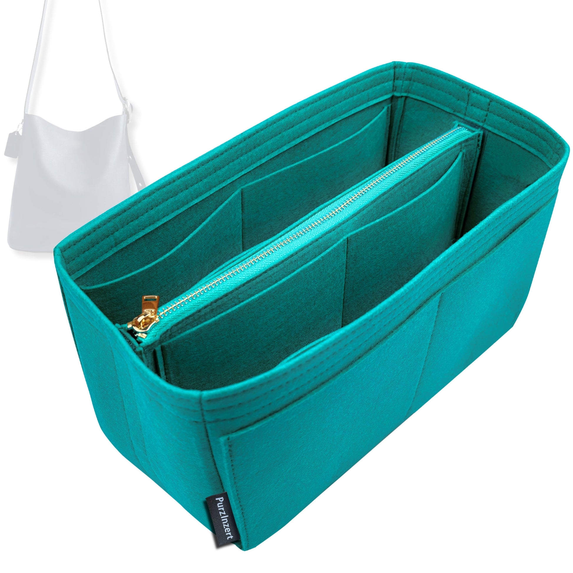 Bag Insert for (Coach, BLEECKER BUCKET BAG 36) Organizer Tote Purse Organiser Liner Shaper [Premium Felt Material]