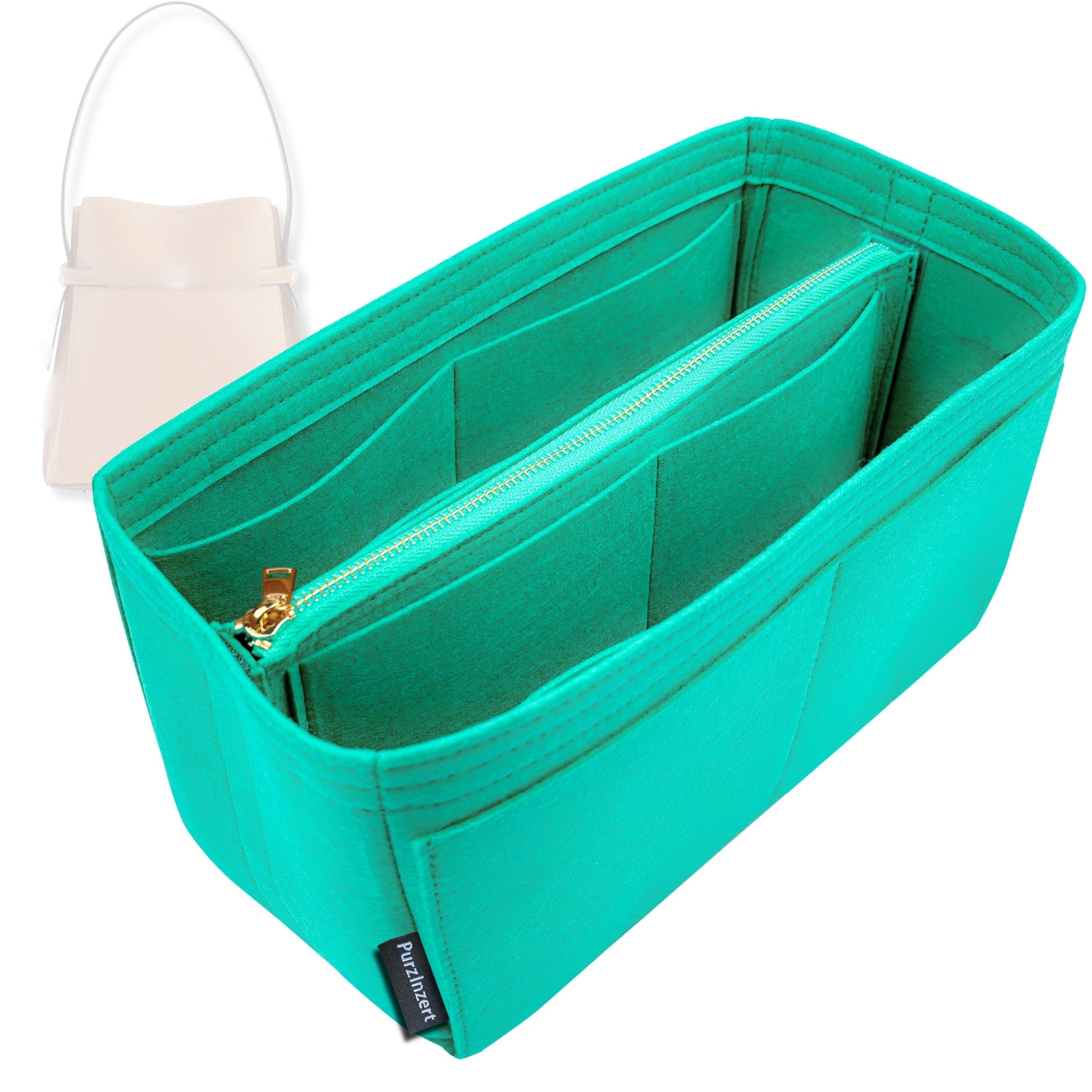 Bag Insert for (Toteme, Belted leather bucket bag) Organizer Tote Purse Organiser Liner Shaper [Premium Felt Material]