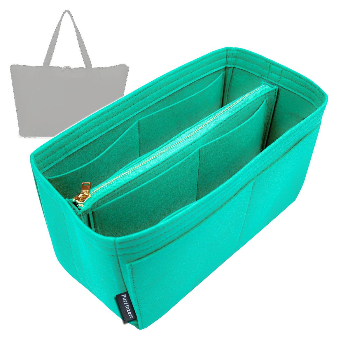 Bag Insert for (Tumi, Just In Case Medium Tote) Organizer Tote Purse Organiser Liner Shaper [Premium Felt Material]