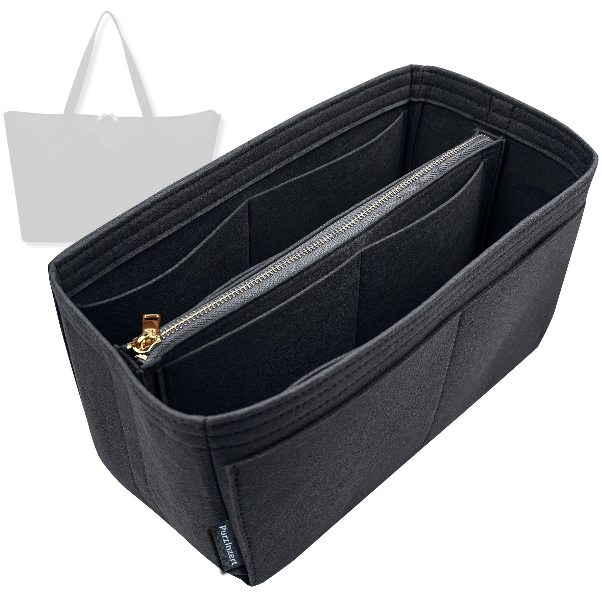 Bag Insert for (Tumi, Just In Case Medium Tote) Organizer Tote Purse Organiser Liner Shaper [Premium Felt Material]