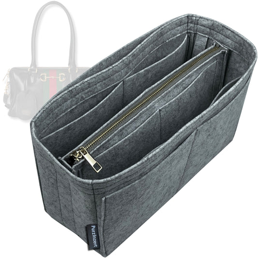 Bag Insert for (Gucci, Borsetto large boston bag) Organizer Tote Purse Organiser Liner Shaper [Premium Felt Material]