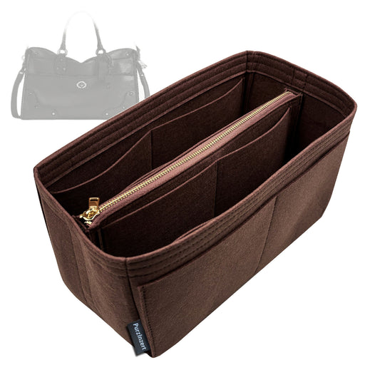 Bag Insert for (Coach, RHYDER SATCHEL BAG 38) Organizer Tote Purse Organiser Liner Shaper [Premium Felt Material]