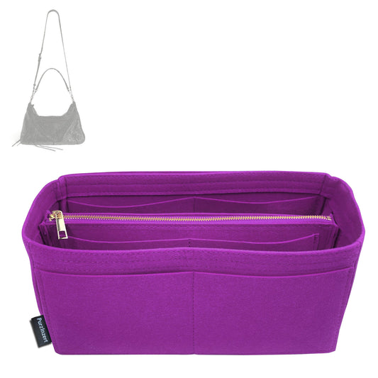 Bag Insert for (Balenciaga, Men Le City Moto Medium) Organizer Tote Purse Organiser Liner Shaper [Premium Felt Material]