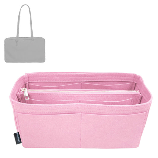 Bag Insert for (Baggu, Medium Nylon Bowler Bag 37cm) Organizer Tote Purse Organiser Liner Shaper [Premium Felt Material]