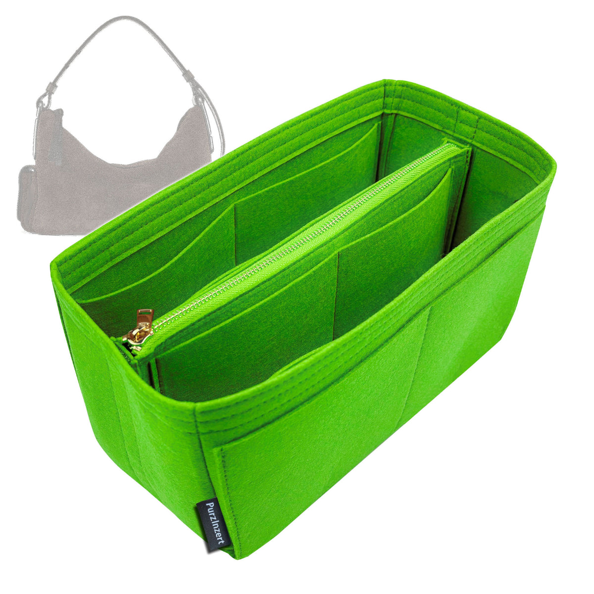 Bag Insert for (Marc Jacobs, Scene Large Shoulder Bag) Organizer Tote Purse Organiser Liner Shaper [Premium Felt Material]