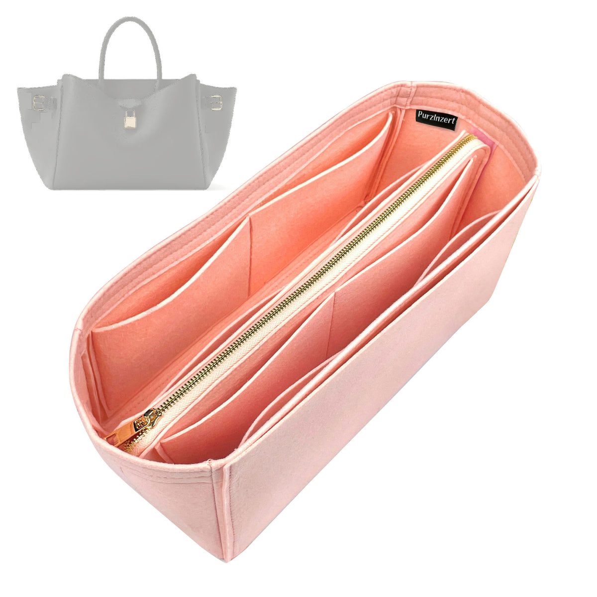 Bag Insert for (LV, Vendome PM M26502) Organizer Tote Purse Organiser Liner Shaper [Premium Felt Material]