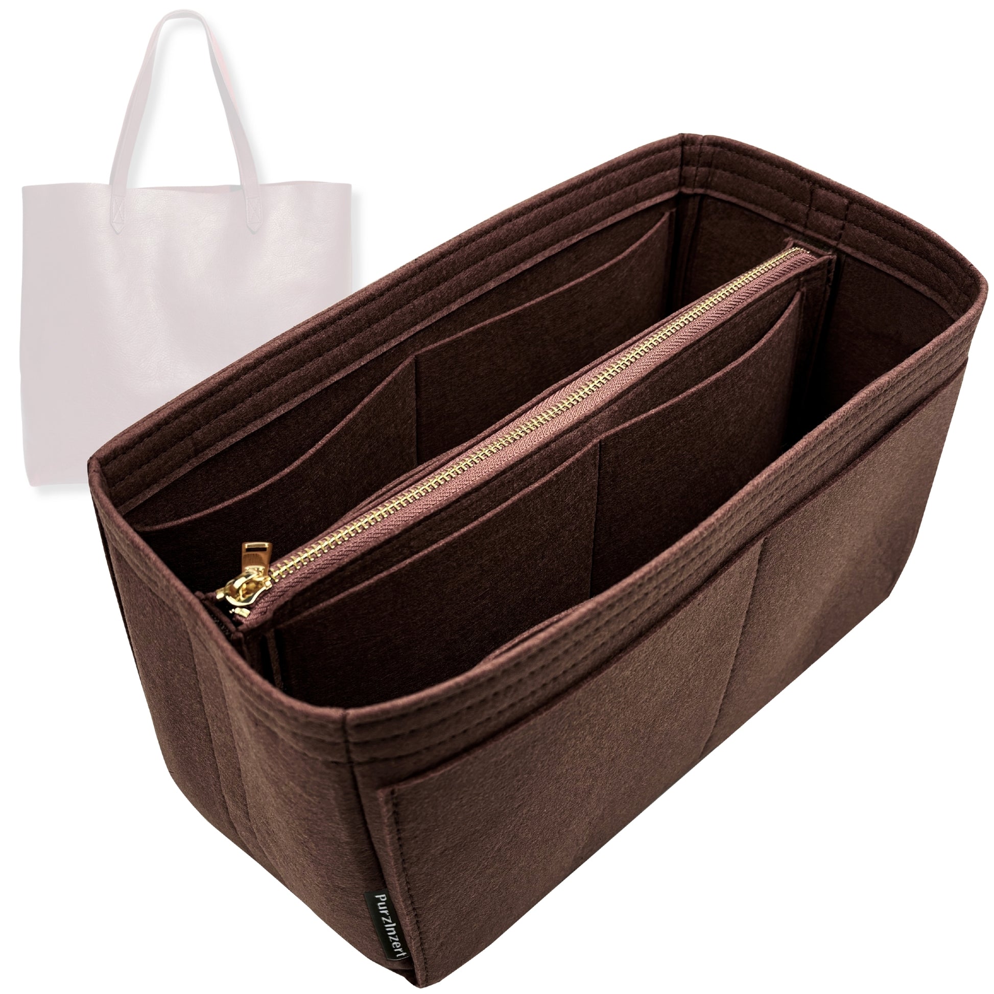 Bag Insert for (Madewell, Large Transport Tote) Organizer Tote Purse Organiser Liner Shaper [Premium Felt Material]