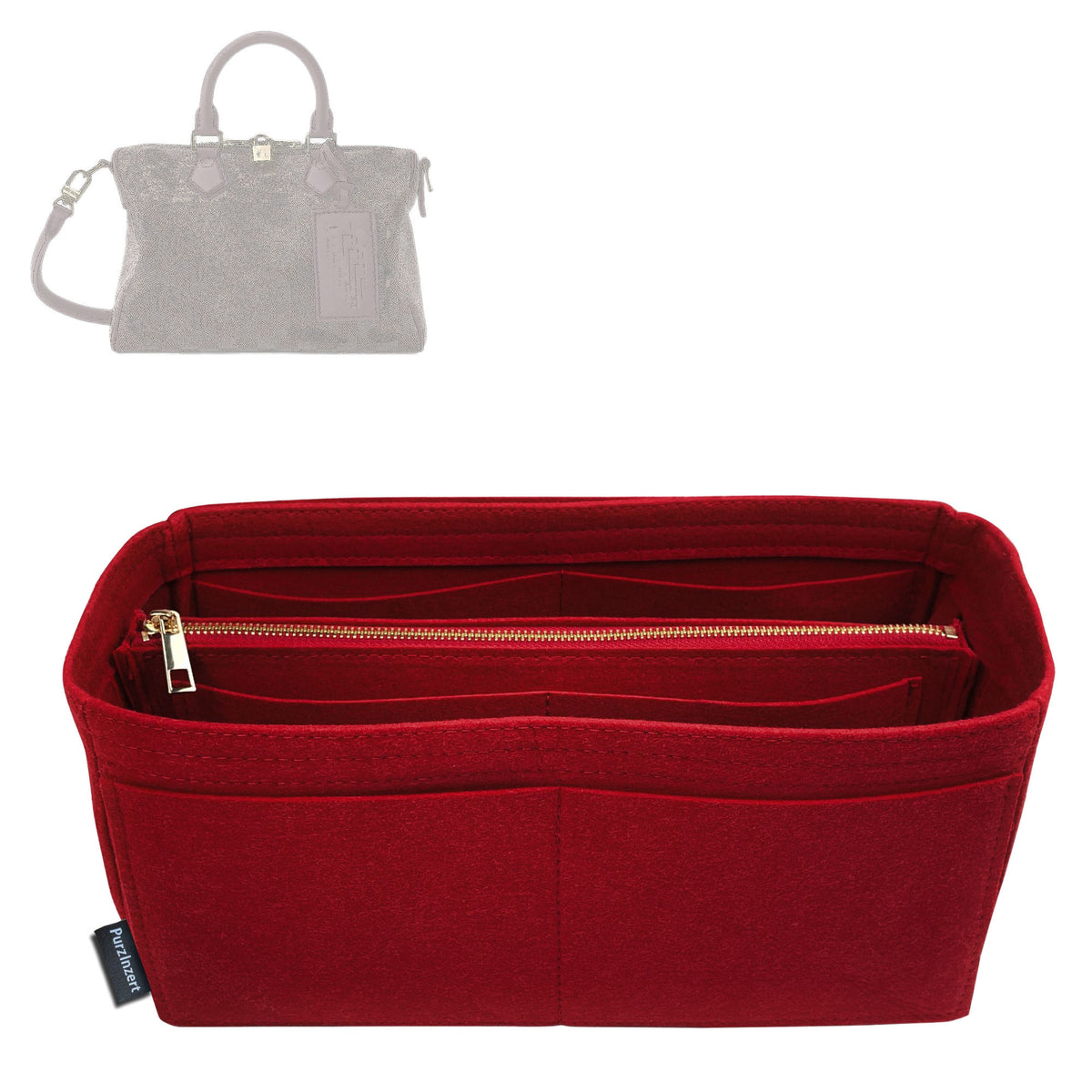 Bag Insert for (LV, Speedy Soft 25) Organizer Tote Purse Organiser Liner Shaper [Premium Felt Material]