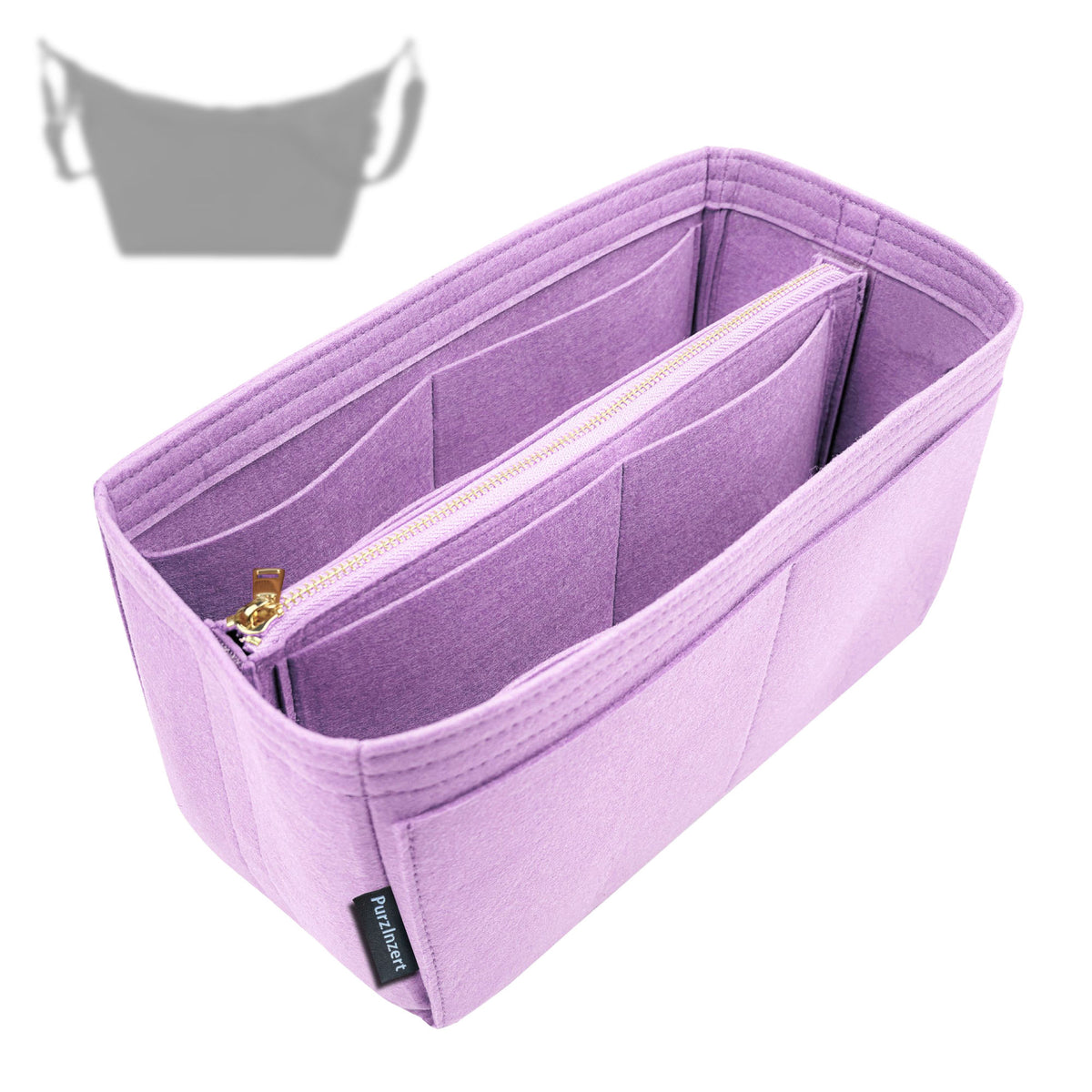 Bag Insert for (Longchamp, Le Pliage Energy M Crossbody 10343HSR) Organizer Tote Purse Organiser Liner Shaper [Premium Felt Material]