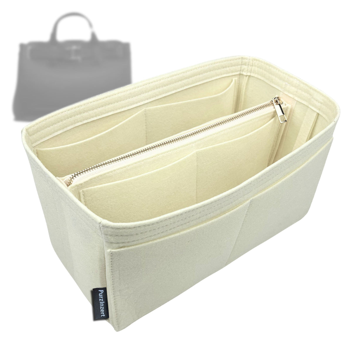 Bag Insert for (Dior, Small Dio* Normandie Tote) Organizer Tote Purse Organiser Liner Shaper [Premium Felt Material]