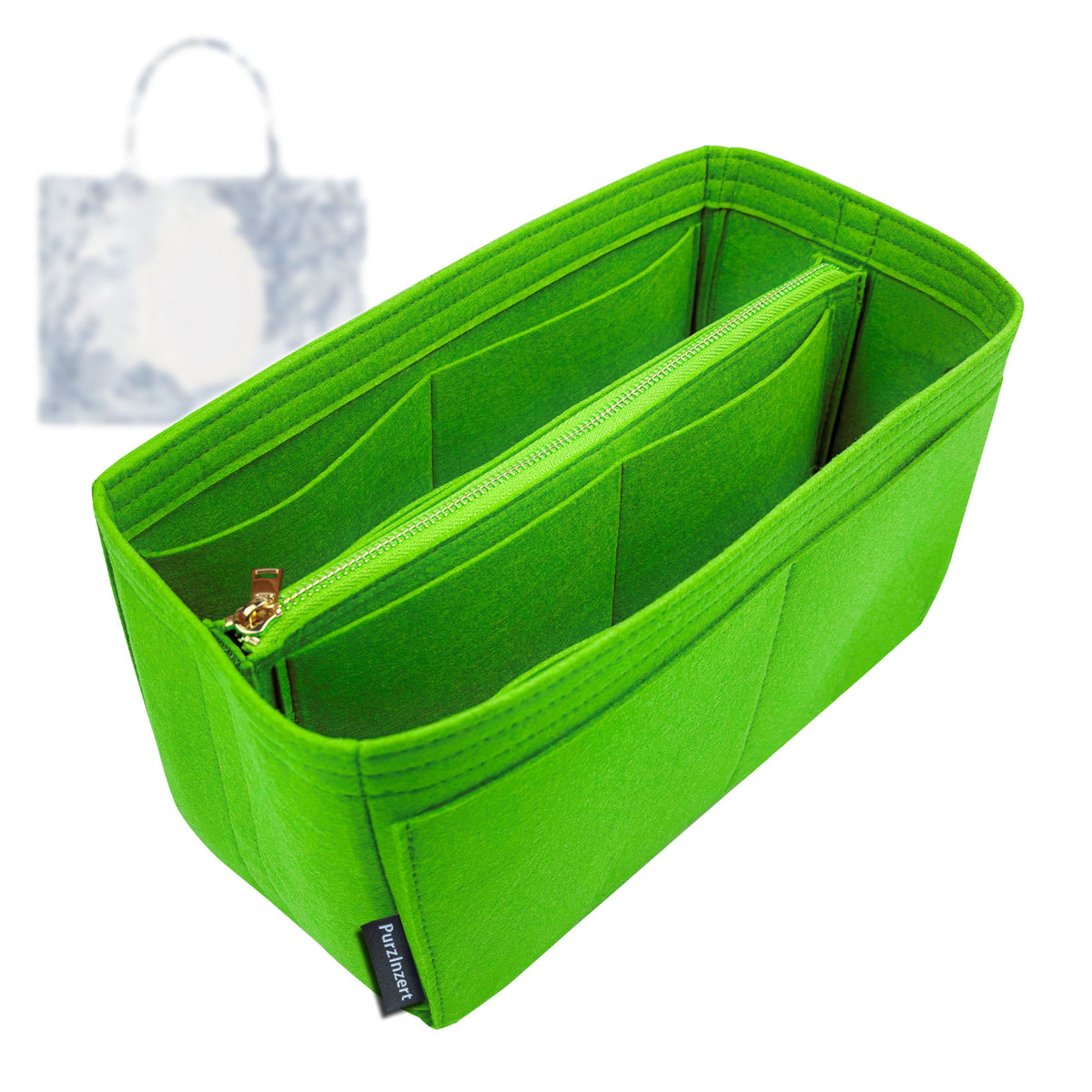 Bag Insert for (Dior, Medium Book Tote with Strap M1354OEPU) Organizer Tote Purse Organiser Liner Shaper [Premium Felt Material]