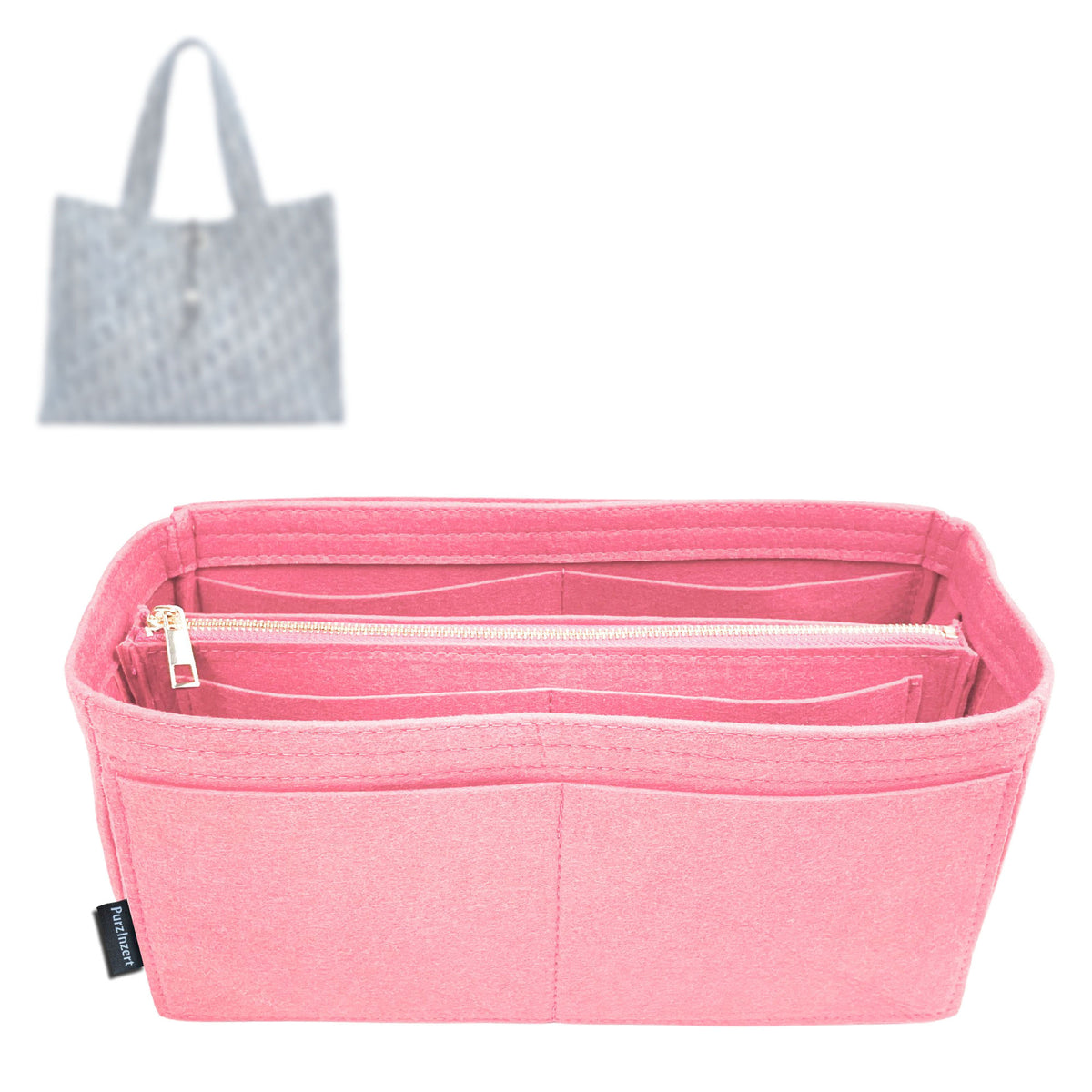 Bag Insert for (Dior, Dio*iviera Medium Spongy Book Tote) Organizer Tote Purse Organiser Liner Shaper [Premium Felt Material]