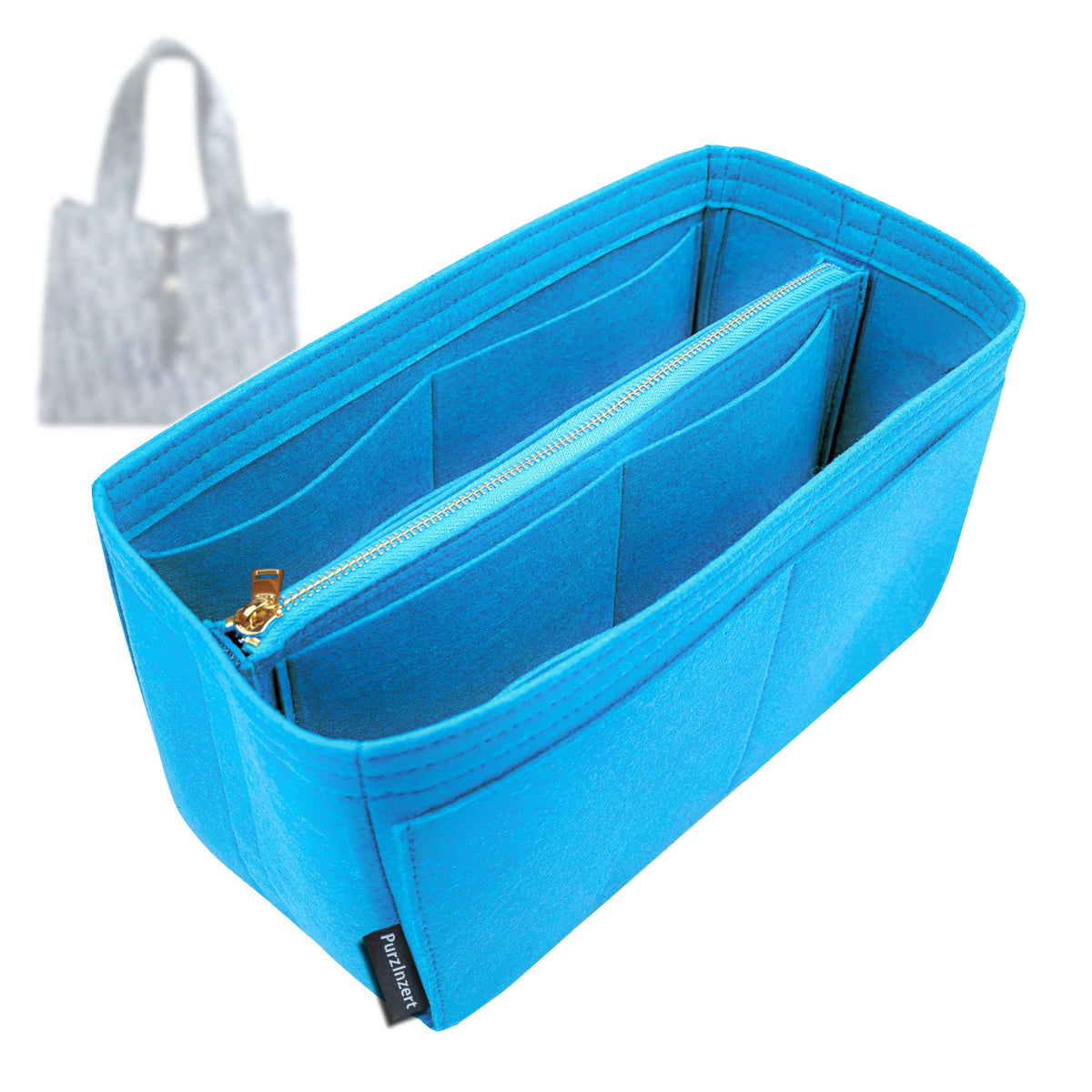 Bag Insert for (Dior, Dio*iviera Small Spongy Book Tote) Organizer Tote Purse Organiser Liner Shaper [Premium Felt Material]
