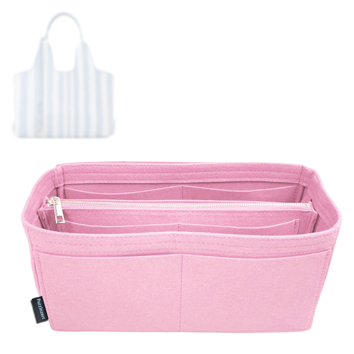 Bag Insert for (Chloe, Stripy East-West Tote Bag) Organizer Tote Purse Organiser Liner Shaper [Premium Felt Material]