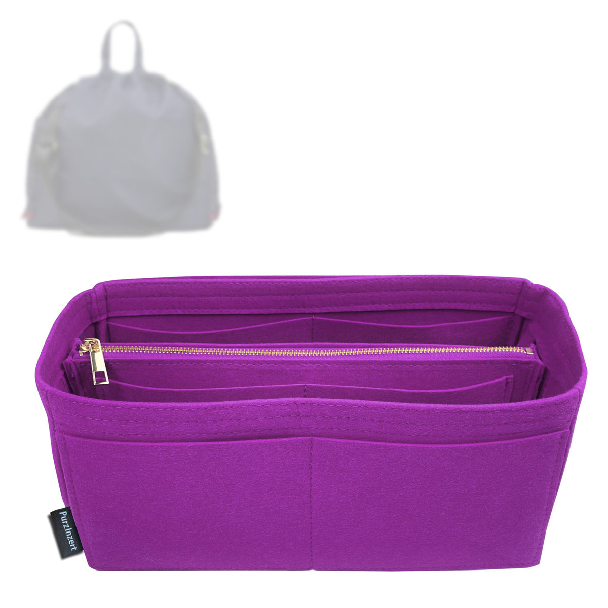 Bag Insert for (Clare V., Sac Tout) Organizer Tote Purse Organiser Liner Shaper [Premium Felt Material]
