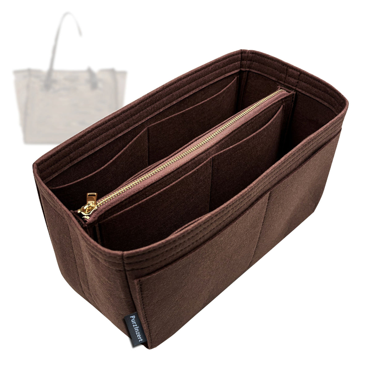 Bag Insert for (Gianni Chiarini, MARCELLA) Organizer Tote Purse Organiser Liner Shaper [Premium Felt Material]