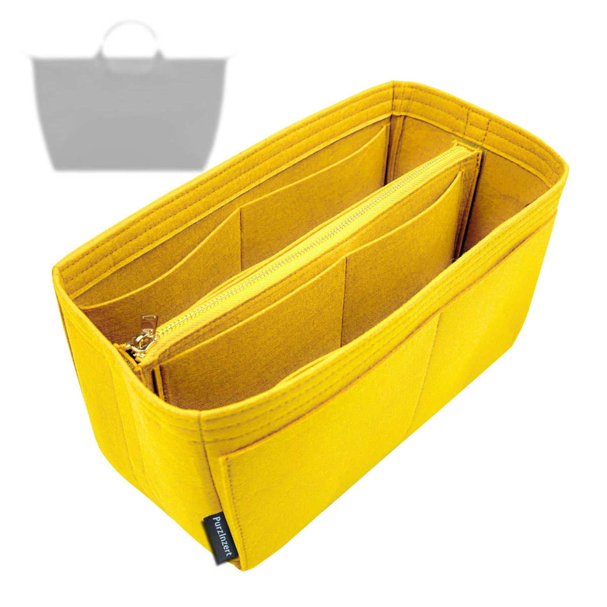 Bag Insert for (Longchamp, Le Pliage One L Travel bag) Organizer Tote Purse Organiser Liner Shaper [Premium Felt Material]