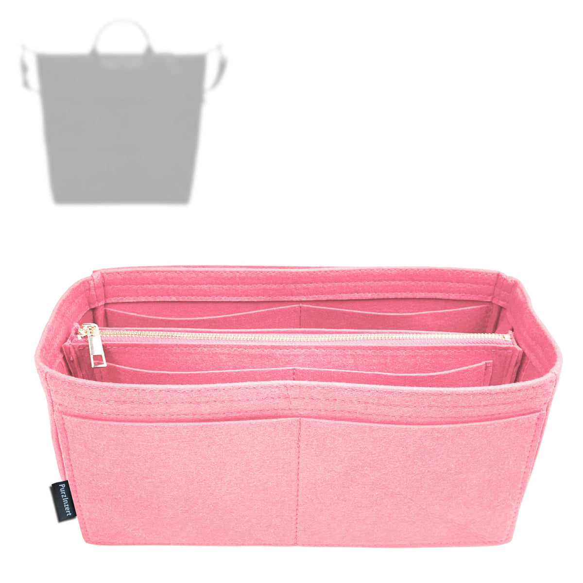 Bag Insert for (Longchamp, Le Pliage One S Extensible Travel Bag) Organizer Tote Purse Organiser Liner Shaper [Premium Felt Material]