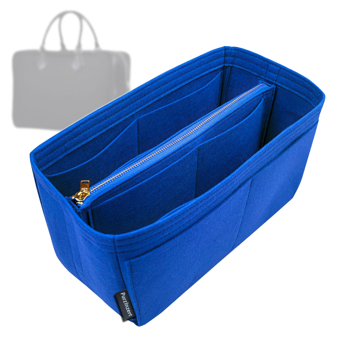 Bag Insert for (Hermes, Plume Fourre-Tout 40) Organizer Tote Purse Organiser Liner Shaper [Premium Felt Material]