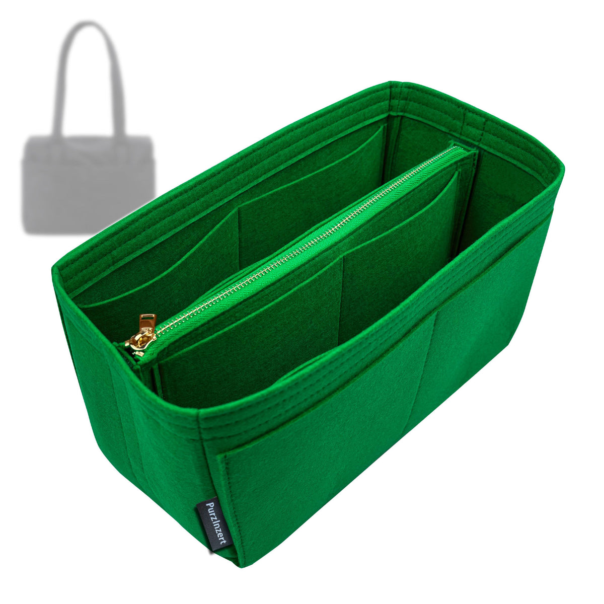 Bag Insert for (Baggu, Everyday Cloud Bag) Organizer Tote Purse Organiser Liner Shaper [Premium Felt Material]