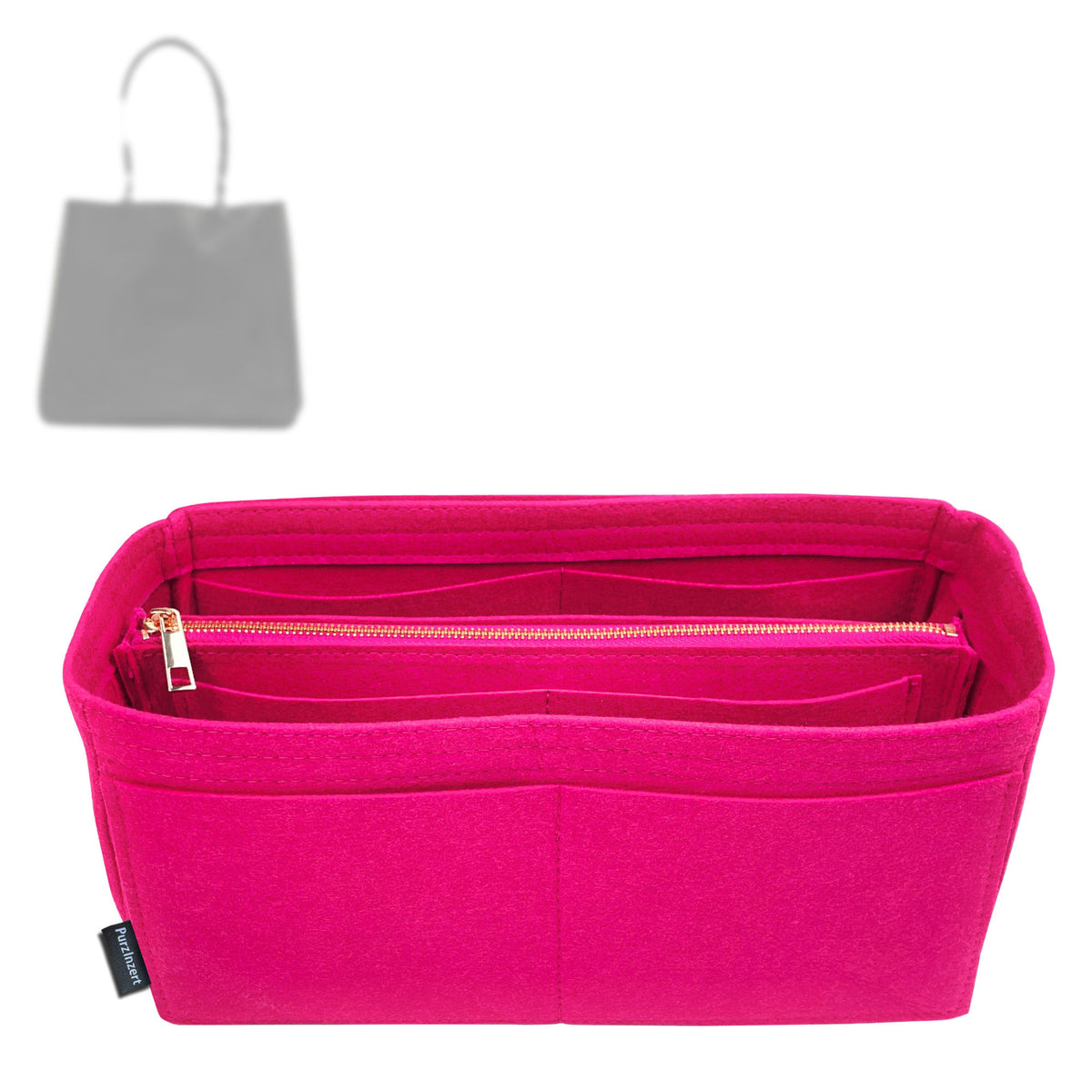 Bag Insert for (Parker Clay, Merkato Signature Tote) Organizer Tote Purse Organiser Liner Shaper [Premium Felt Material]