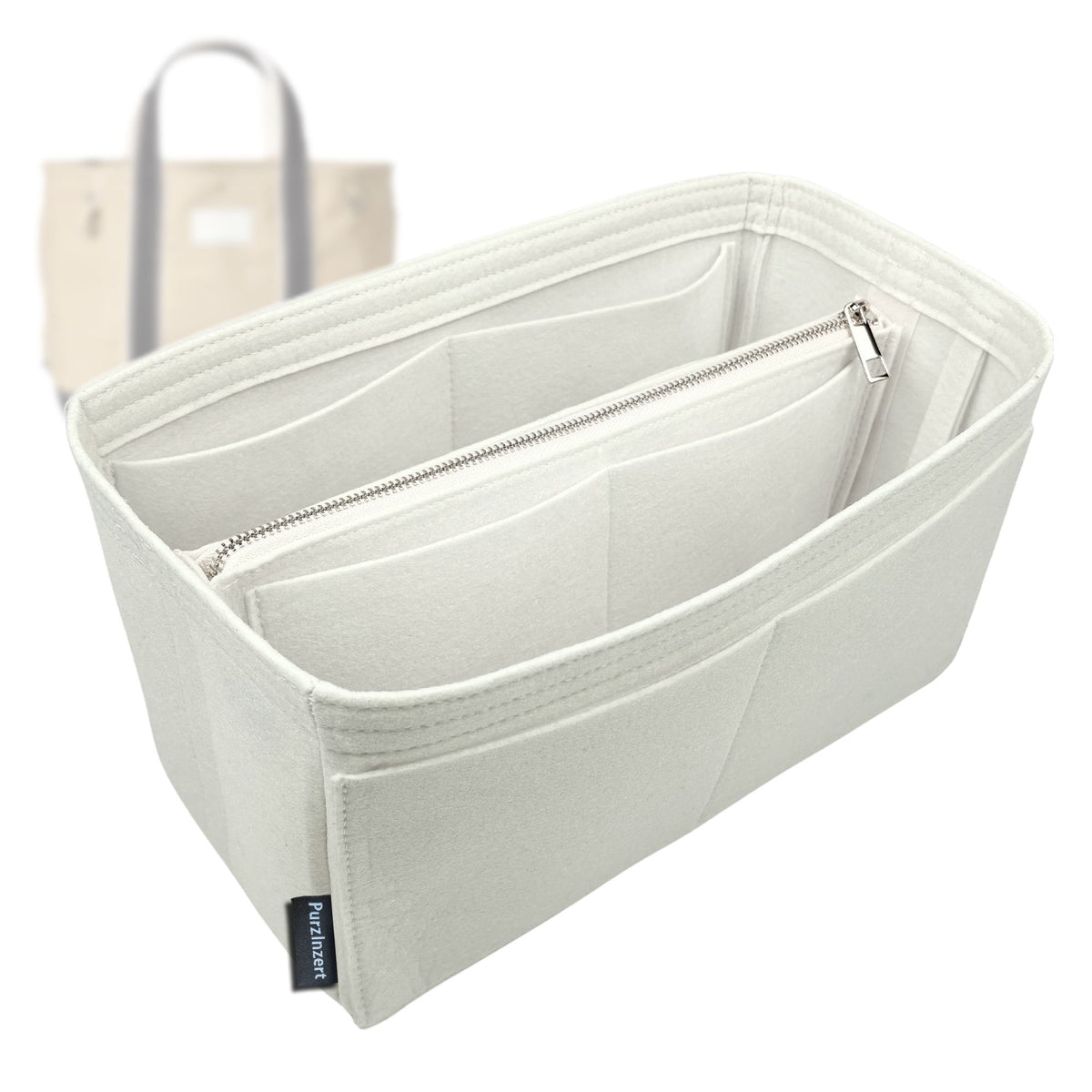 Bag Insert for (Merci, Candide Shopping Bag M) Organizer Tote Purse Organiser Liner Shaper [Premium Felt Material]